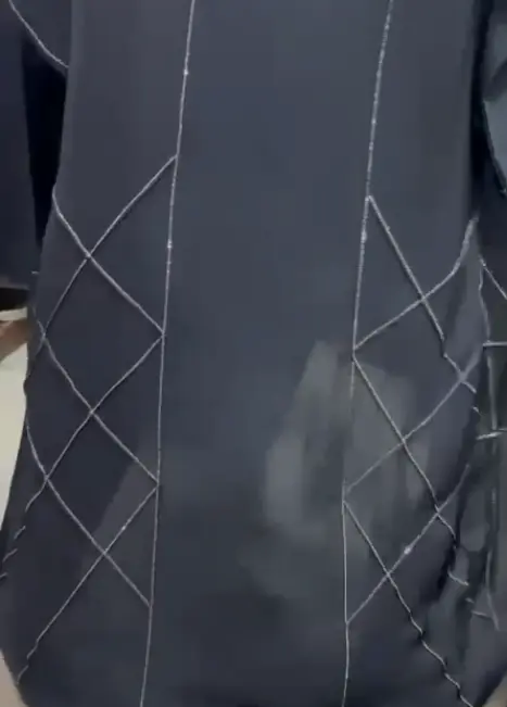 Box Bottom Diamond Abaya - Image 2