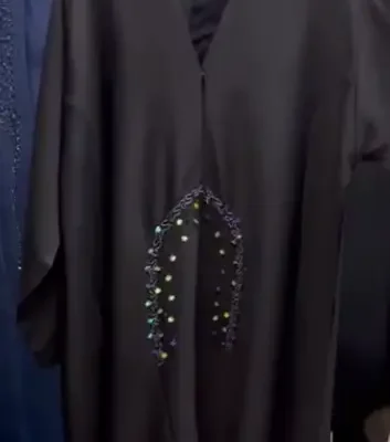 Multi Color Work Abaya