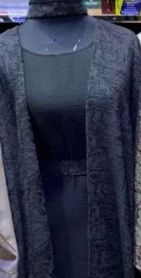 Printed Designer Shrug Abaya