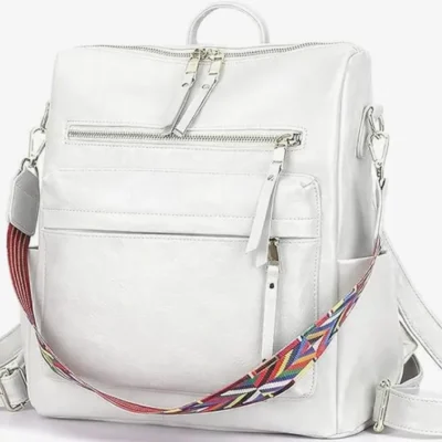 Stylish Suede Leather Anti Theft Women’s Fashion Backpack