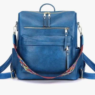 Stylish Suede Leather Anti Theft Women’s Fashion Backpack
