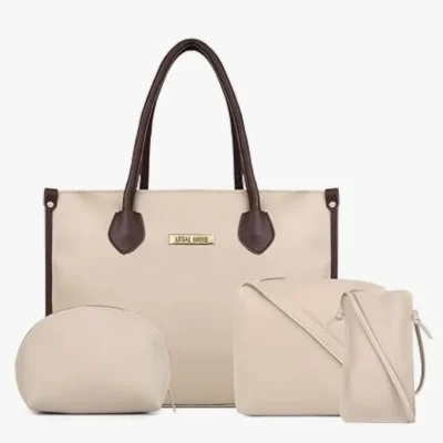 LEGAL BRIBE Textured Tote Bag Combo Of 4