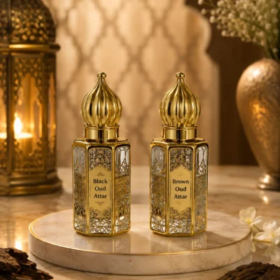 Black Oud Attar and Brown Oud Attar