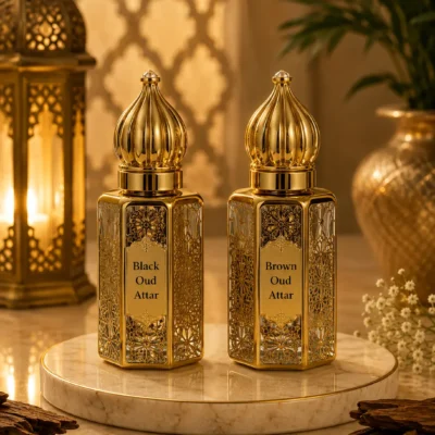Black Oud Attar and Brown Oud Attar