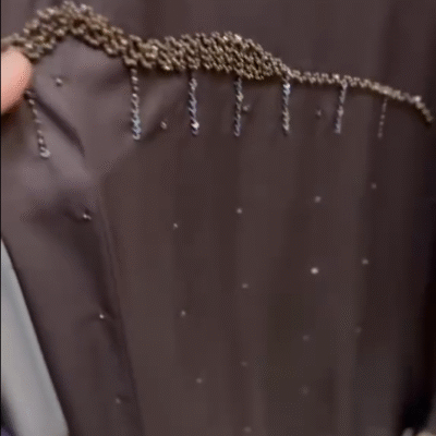 Decent Brown Handwork Abaya