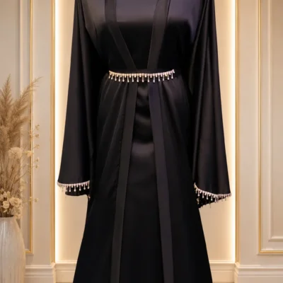 Diamond Lace Shrug Abaya