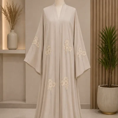 Flower Patches Frok Style Abaya