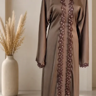 Mini Circle Lace Shrug Abaya