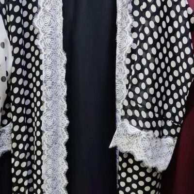 Polo Lace Black Shrug Abaya