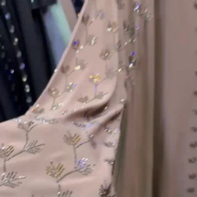 Mini Diamond Work Frok Abaya