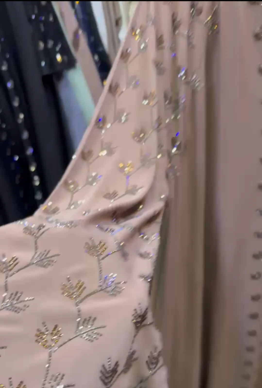 Mini Diamond Work Frok Abaya - Image 2