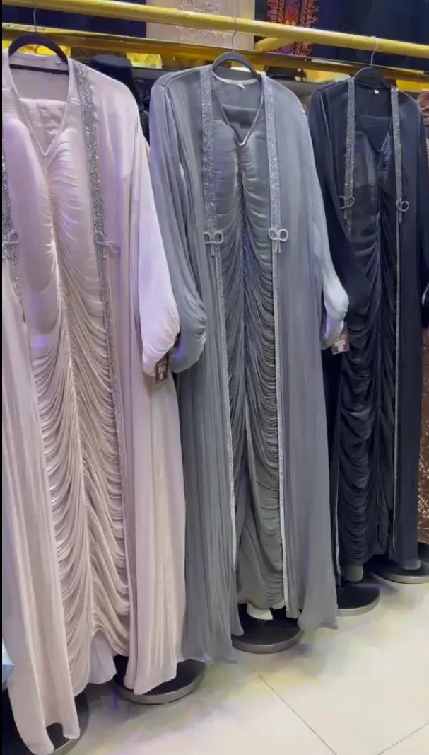 Arabic Front Chun Designer Shrug Abaya