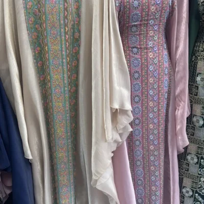 Arabic Front Embroidery Farasha Abaya
