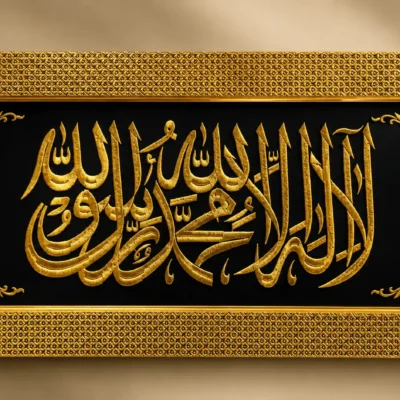Cloth Embroidery Work Frame (Awwal Qalma)