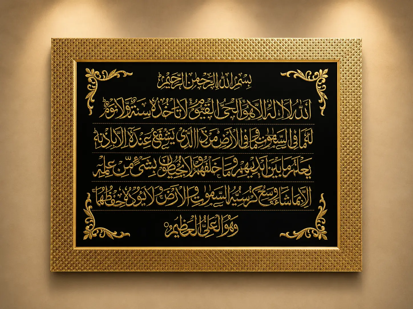 Cloth Embroidery Work Frame (Ayetal Kursi)