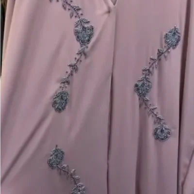 Beaded Handwork Flower Designer Abaya