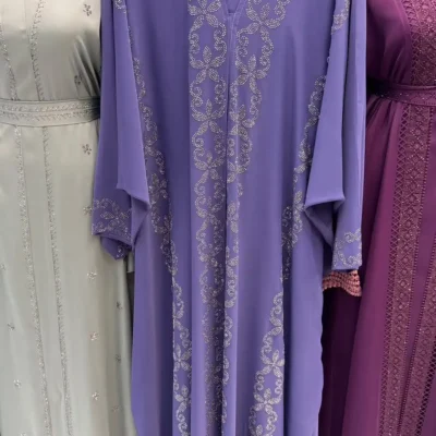 Diamond Pattern Designer Kaftan Abaya