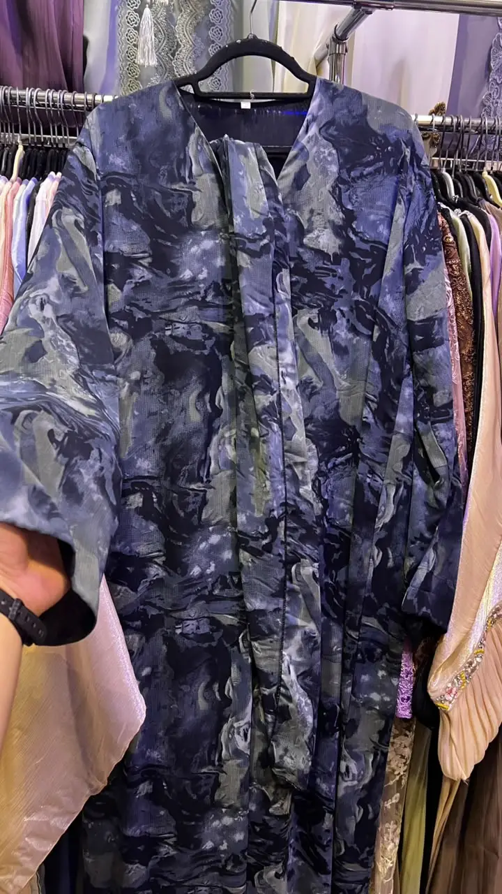 Dubai Double Chiffon Printed Abaya Designs - Image 7