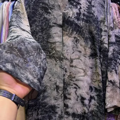 Dubai Double Chiffon Printed Abaya Designs 02