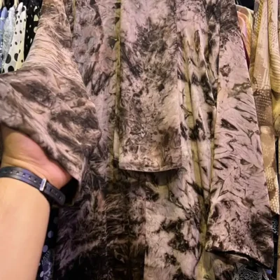 Dubai Double Chiffon Printed Abaya Designs 03