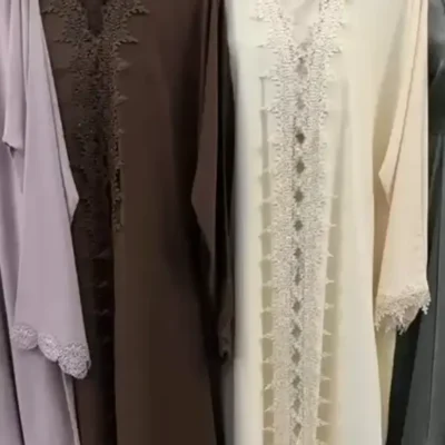 Edge Designer Lace Abaya