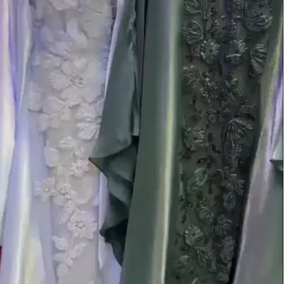 Front Heavy Organza Handwork Farasha Abaya