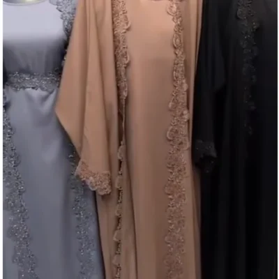 Heavy Lace Shrug Abaya