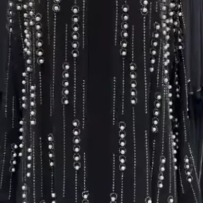Pearl Upper Sided Designer Abaya