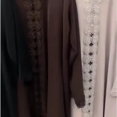 Ring Designer Lace Abaya