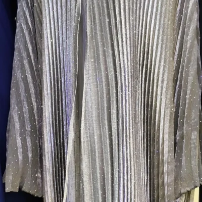 Shimmer Pleated Kaftan Abaya