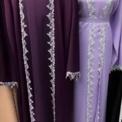 Stylish Designer Shrug Lace Abaya
