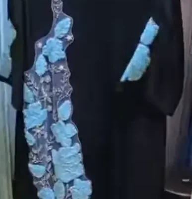 Laser Cut Flower Designer Abaya