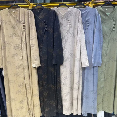 Printed Korean Cut Designer Abaya