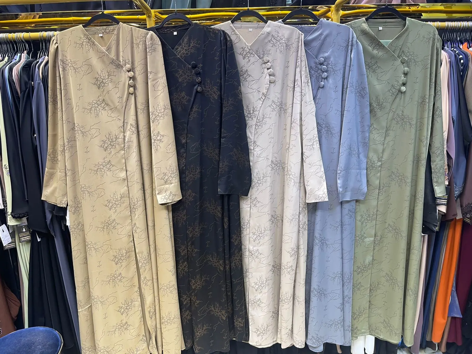 Printed Korean Cut Designer Abaya