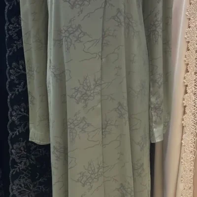 Printed Korean Cut Designer Abaya