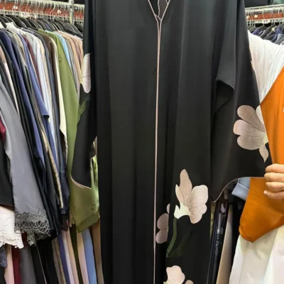 Top Notch Flower Embroidery Abaya