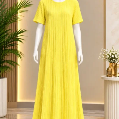 Pleated Yellow Inner Dress